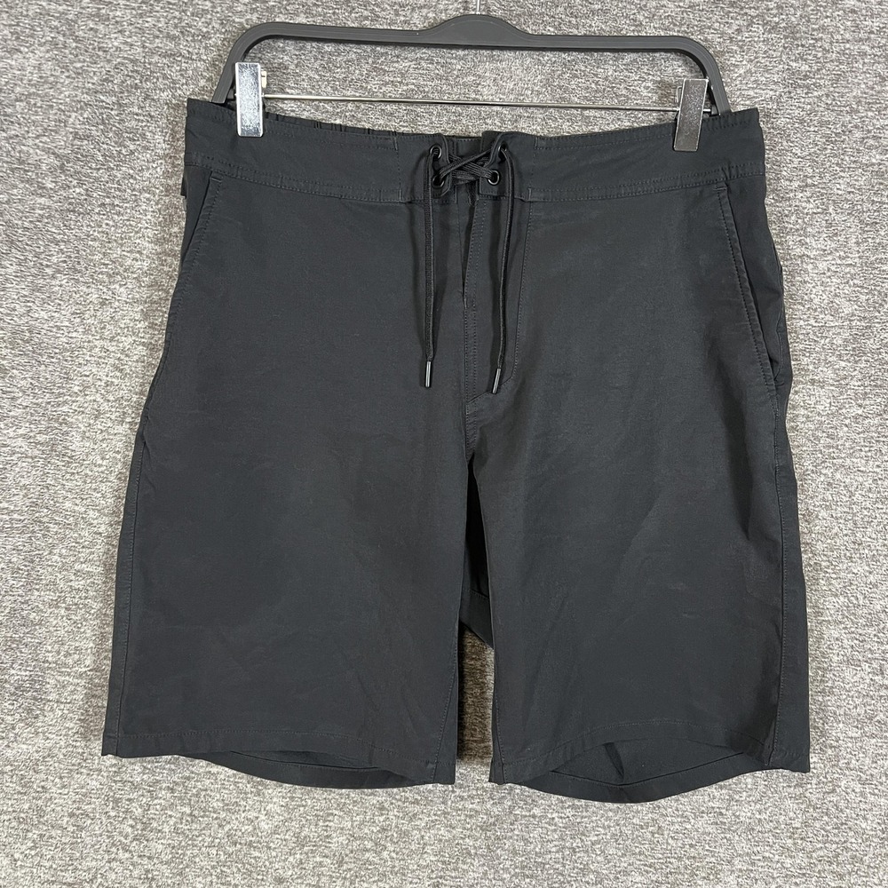 Ten Thousand Shorts Mens 32 Black 9" Inseam Elastic Waist Running Athletic Gym